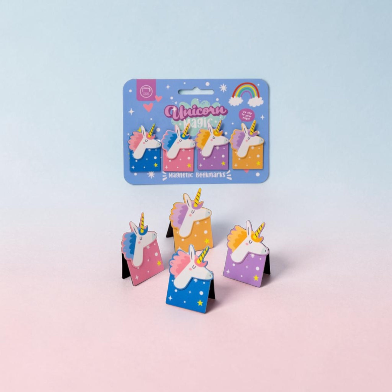 Unicorn Magic Set of 4 Magnetic Bookmarks