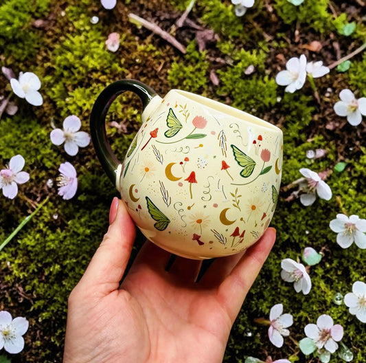 Fairy Folklore Print Rounded Ceramic Mug