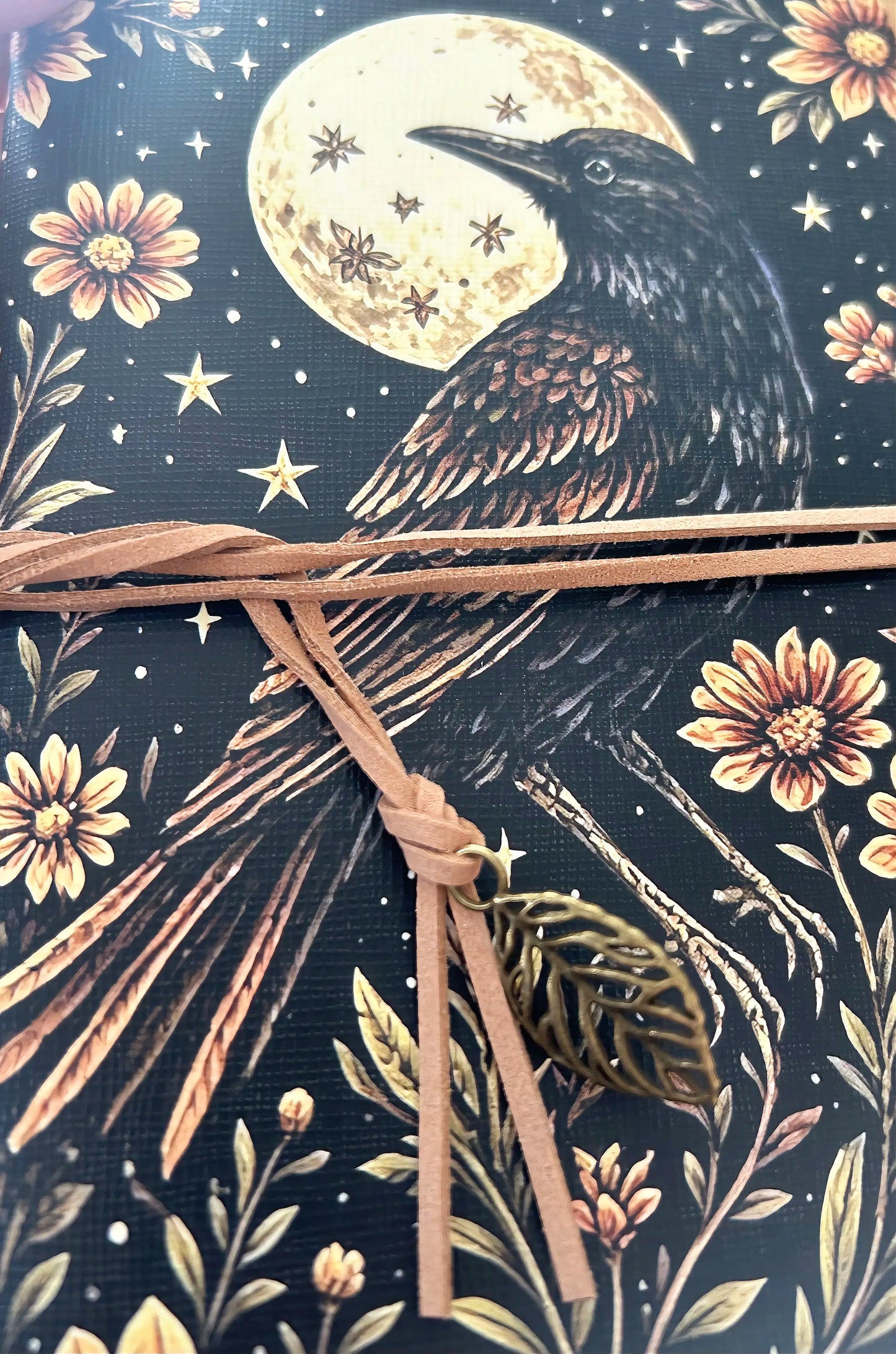 Moon Raven Tie Journal Sketchbook