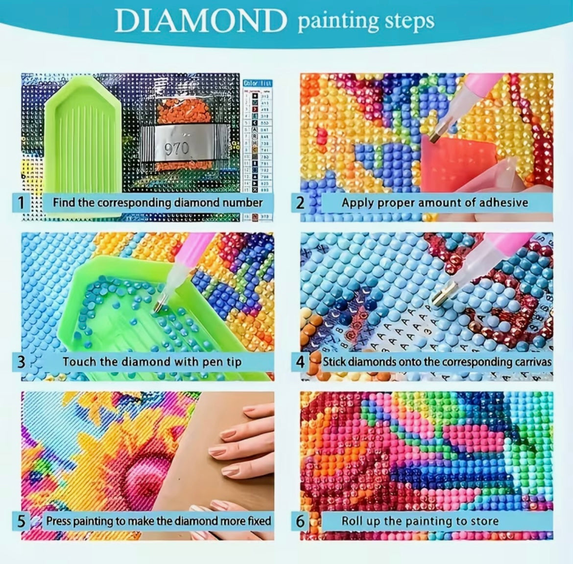 30x30cm Colourful Tree Diamond Art Painting Kit