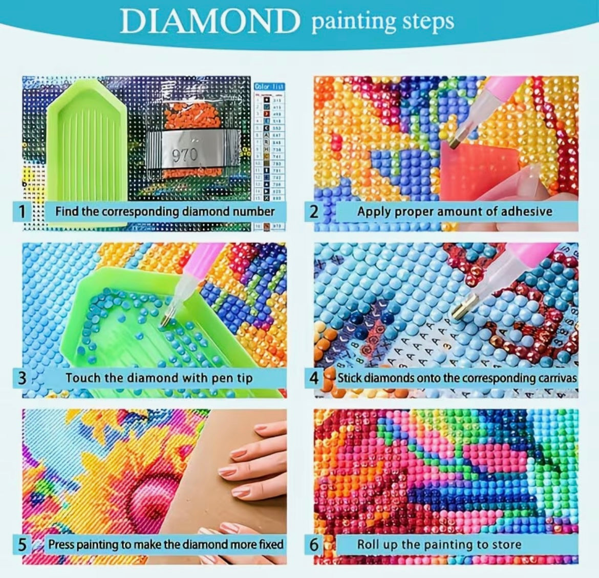 30x40cm Colourful Anime Diamond Art Painting Kit