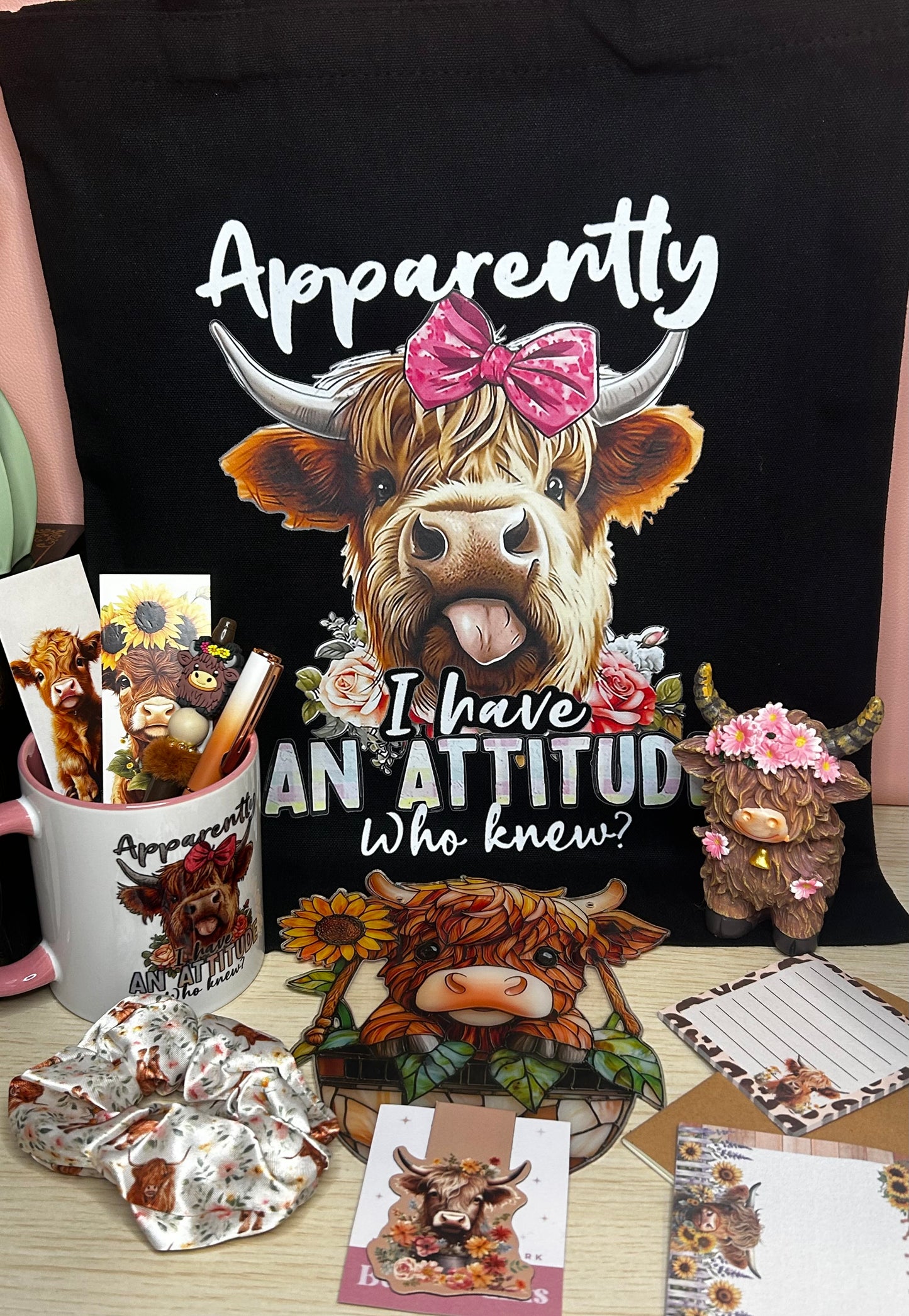 Highland Cow Attitude Gift Bundle
