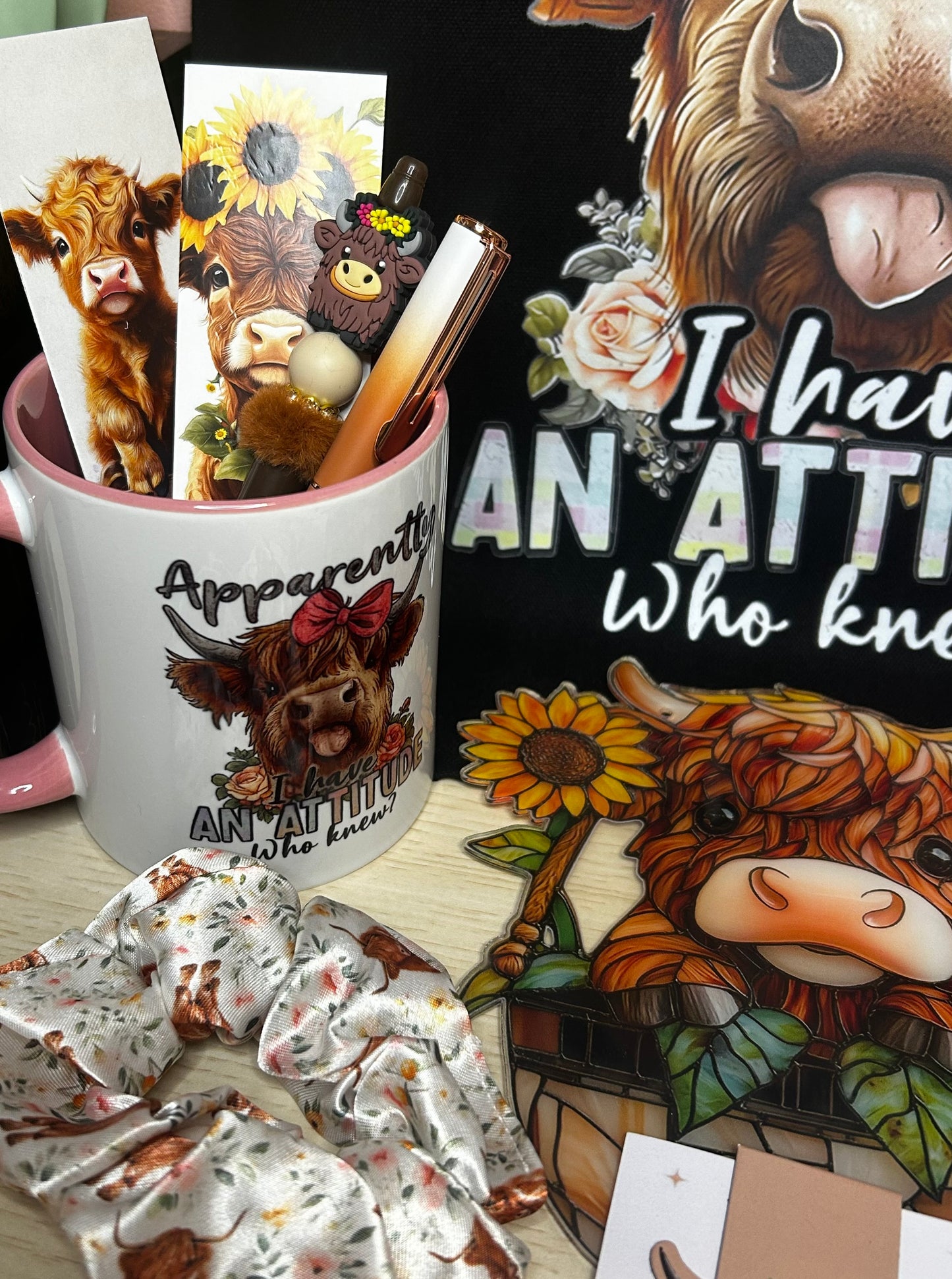 Highland Cow Attitude Gift Bundle