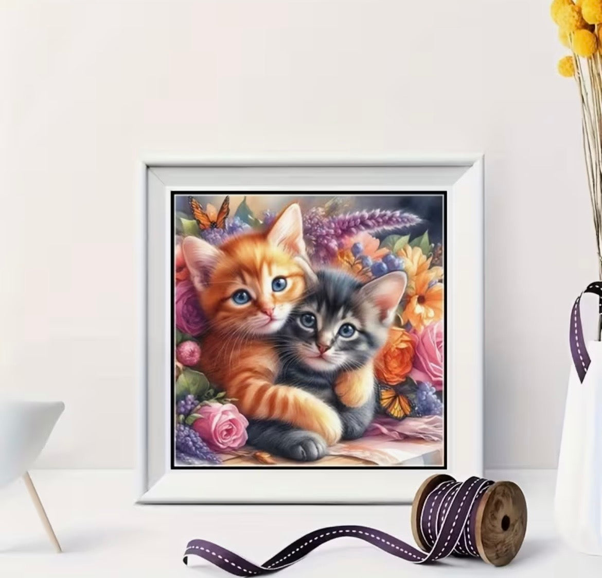 30x30cm Adorable Kittens Diamond Art Painting Kit