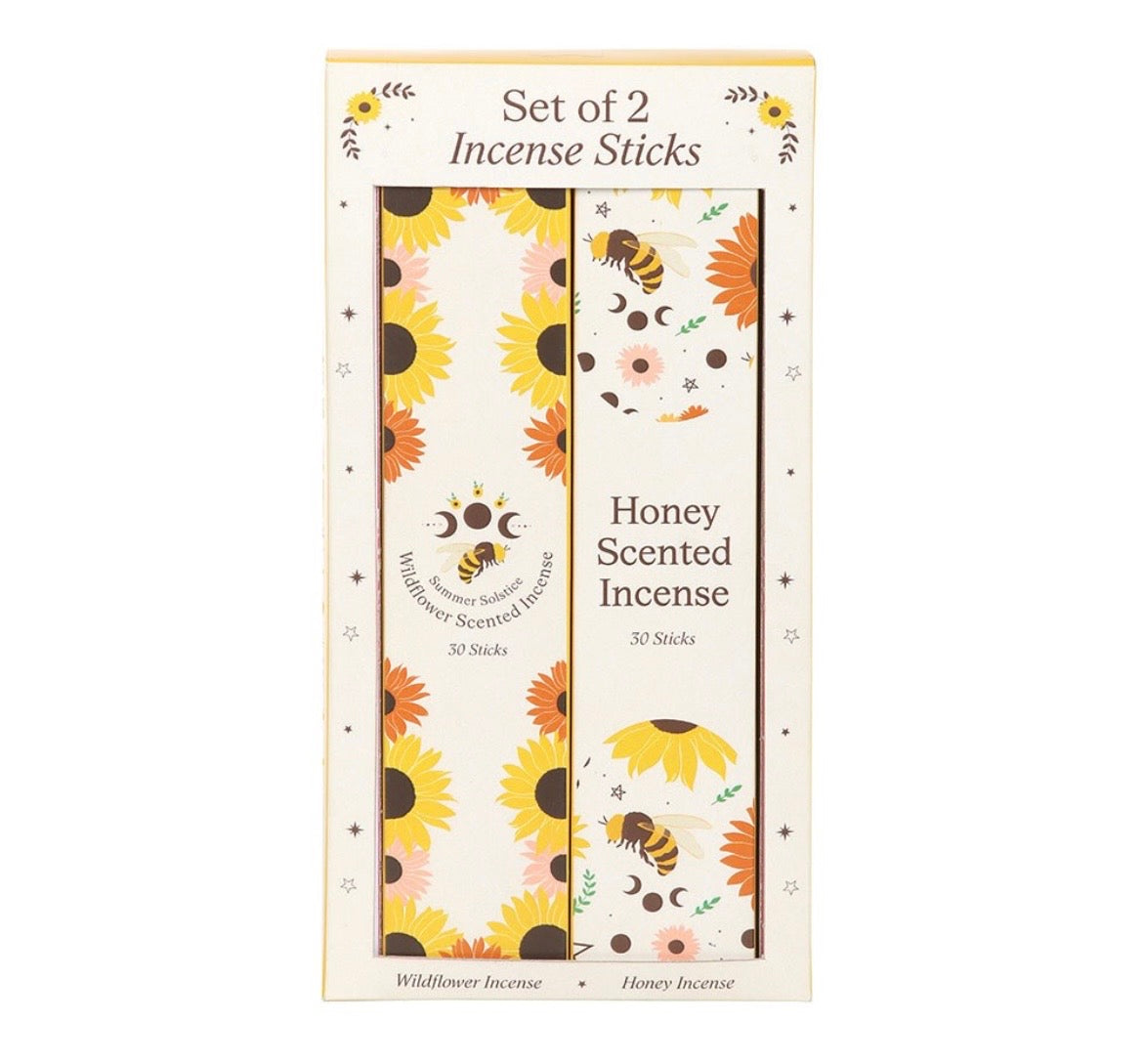 Pack of 2 (30 per pack) Incense Sticks in Honey & Wildflower Gift Set