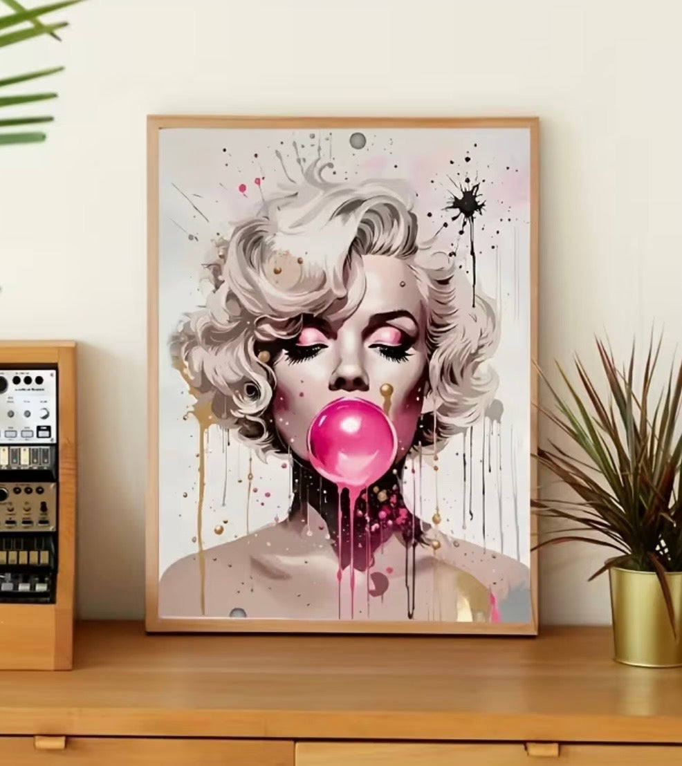 30x40cm Marilyn Monroe Portrait Diamond Art Painting Kit