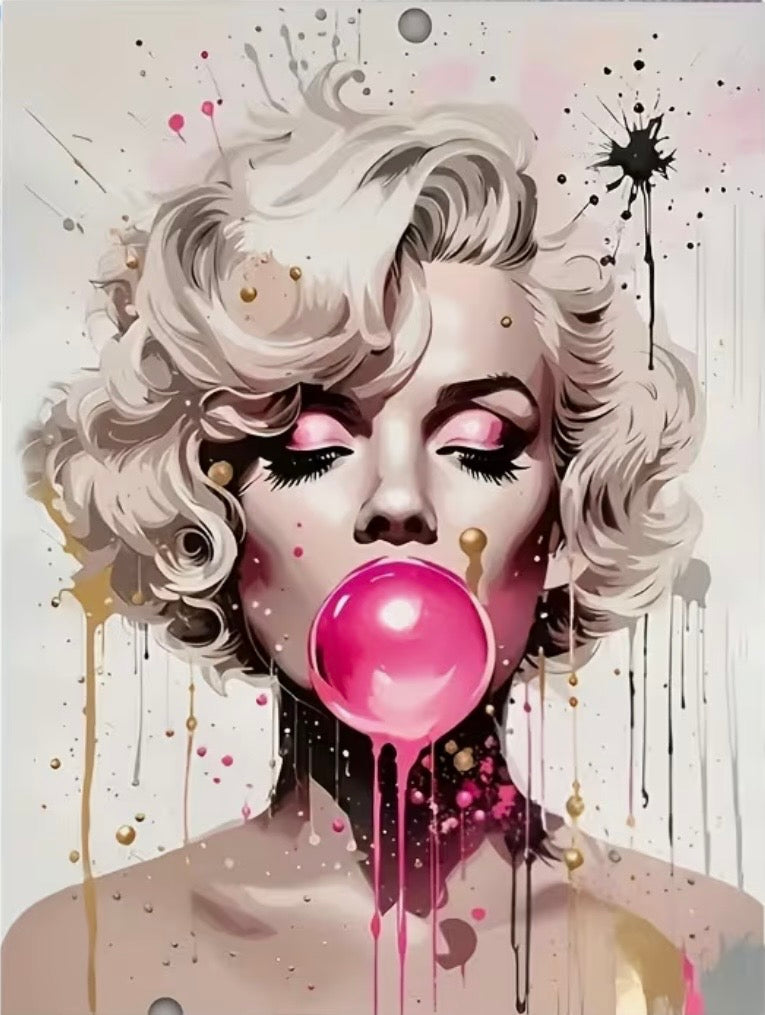 30x40cm Marilyn Monroe Portrait Diamond Art Painting Kit