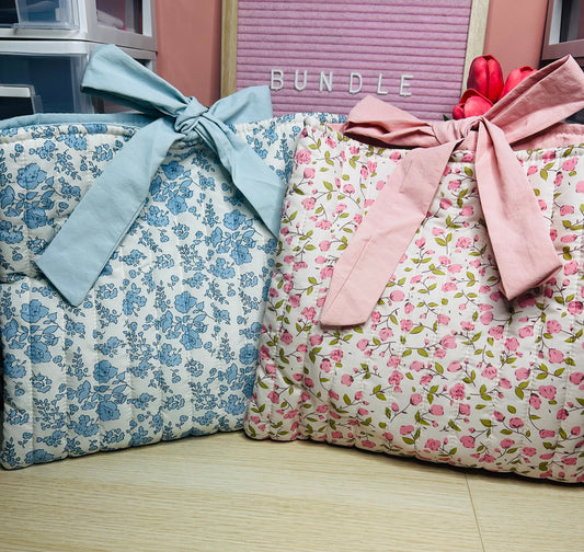 Deluxe Quilted Book Bag & Mystery Bundle