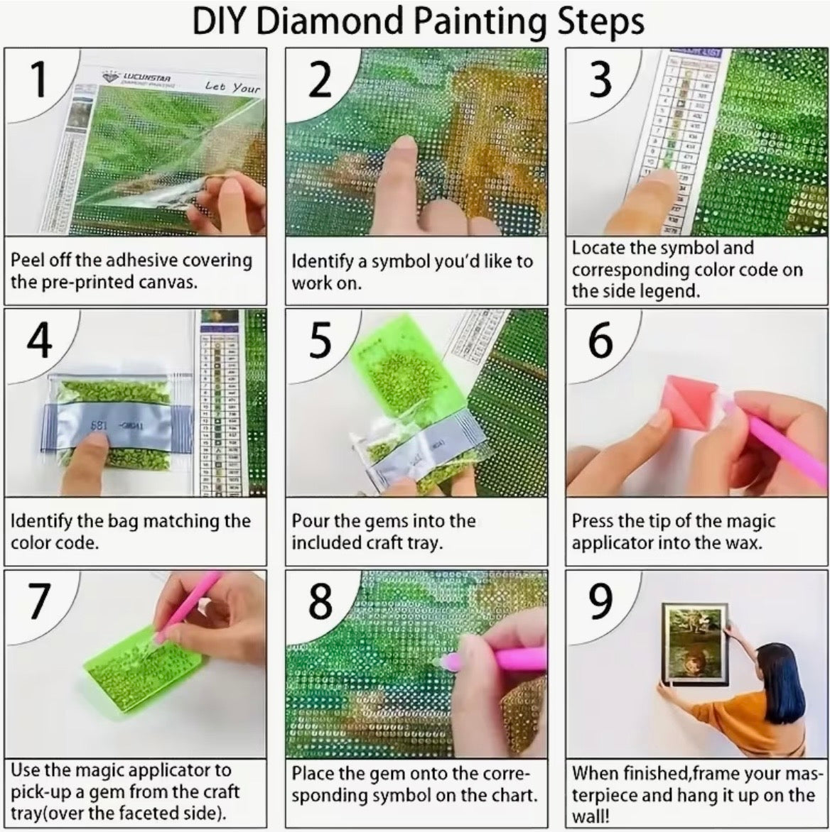 30x30cm Vintage Butterfly Diamond Art Painting Kit