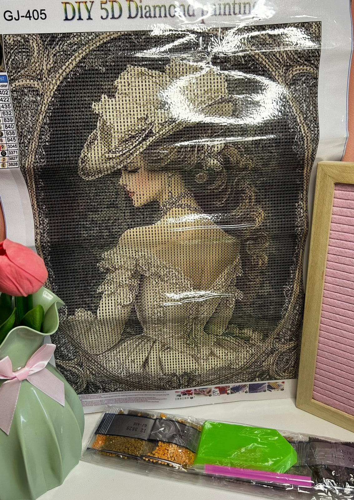 30x40cm Vintage Portrait Diamond Art Kit