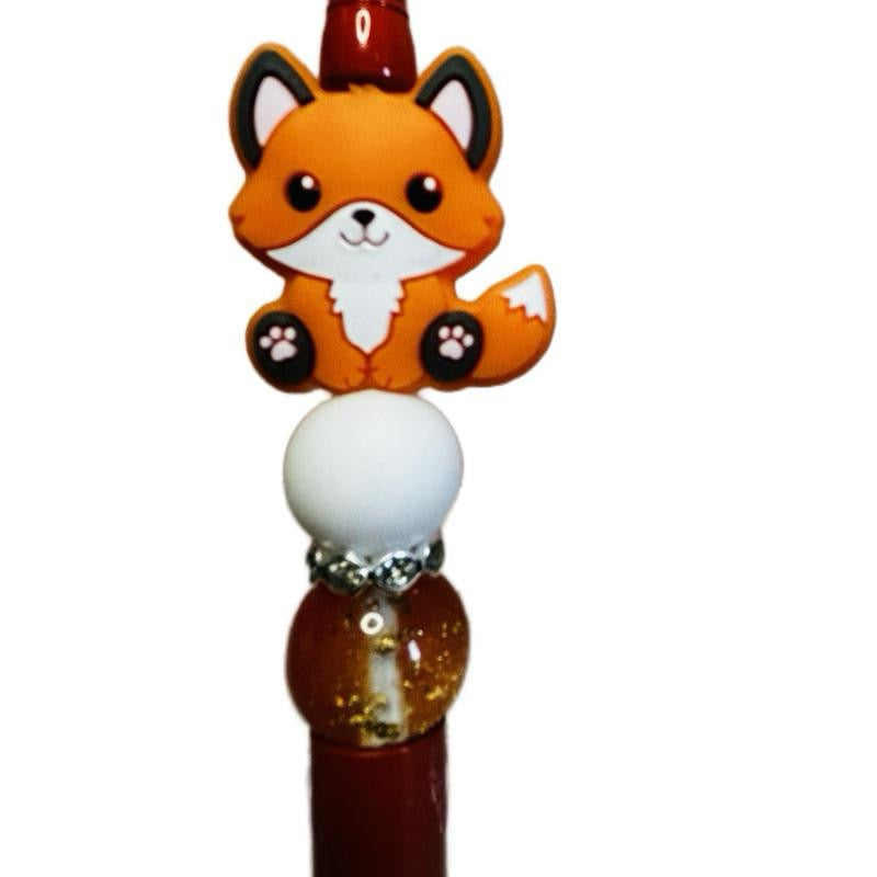 Handmade Fox Beaded Pen