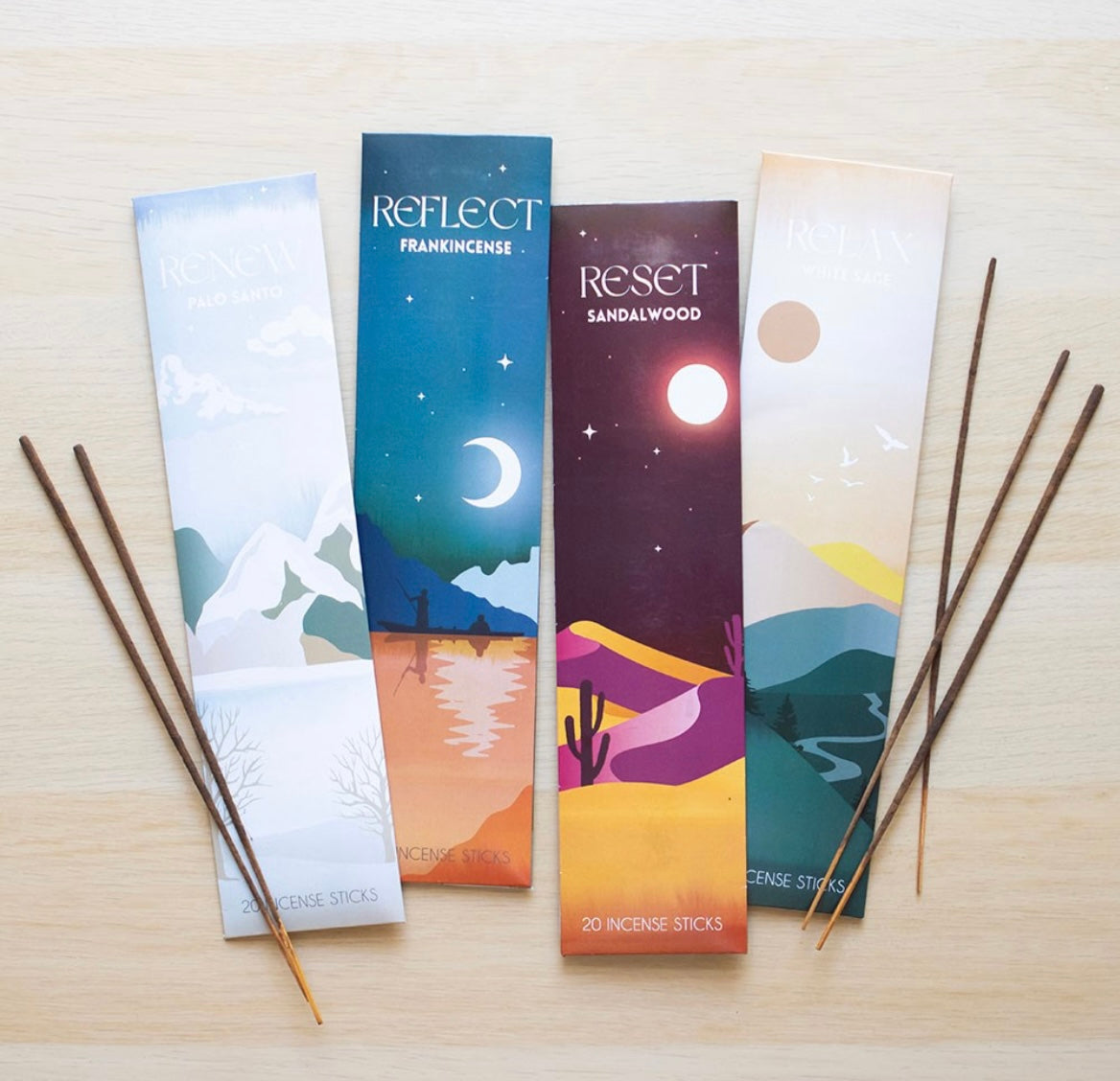 The Meditation Collection Set of Four Incense Stick Packs