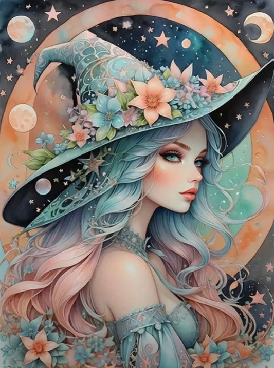 30x40cm The Witch Diamond Art Painting Kit