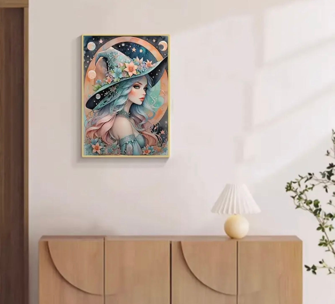 30x40cm The Witch Diamond Art Painting Kit