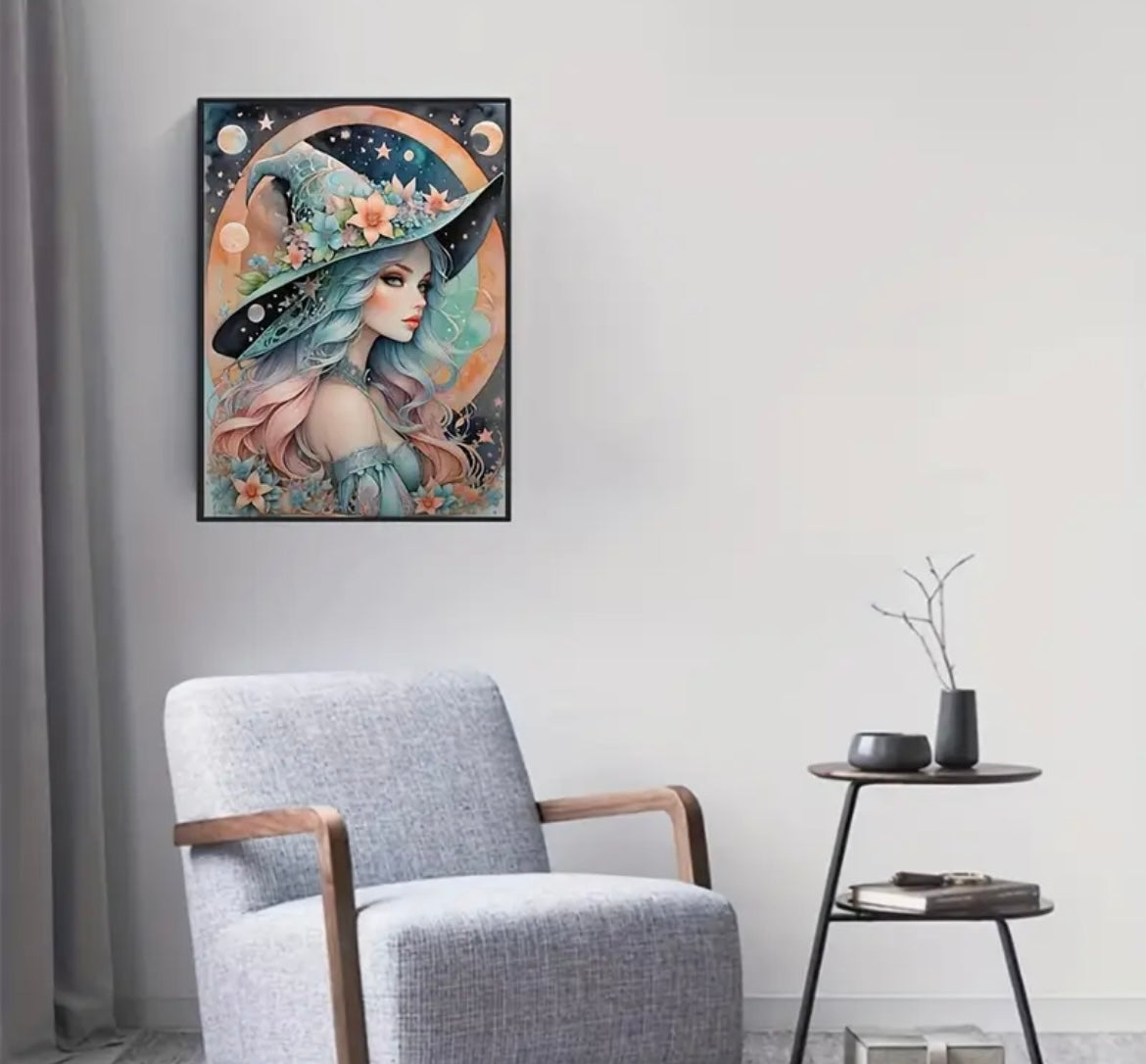 30x40cm The Witch Diamond Art Painting Kit